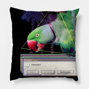 a e s t h e t i c - indian ringneck Pillow