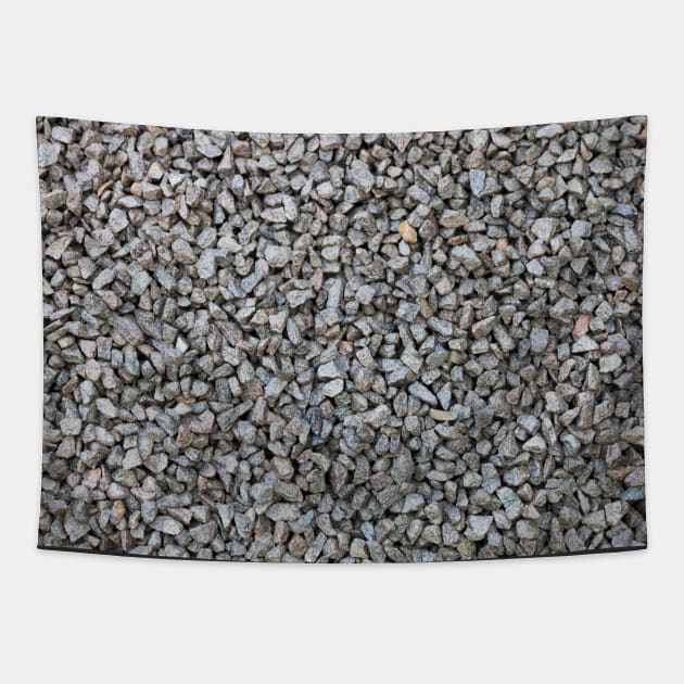 Tiny little stones on a stone beach. Tapestry by textural