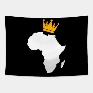 African King, African Queen, Africa, Crown Tapestry