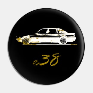 E38 vintage design Pin