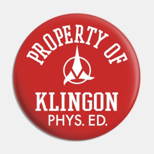 Star Trek Klingon Phys. Ed. - 2.0 Pin