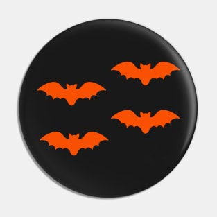 Bats Tile (Orange) Pin