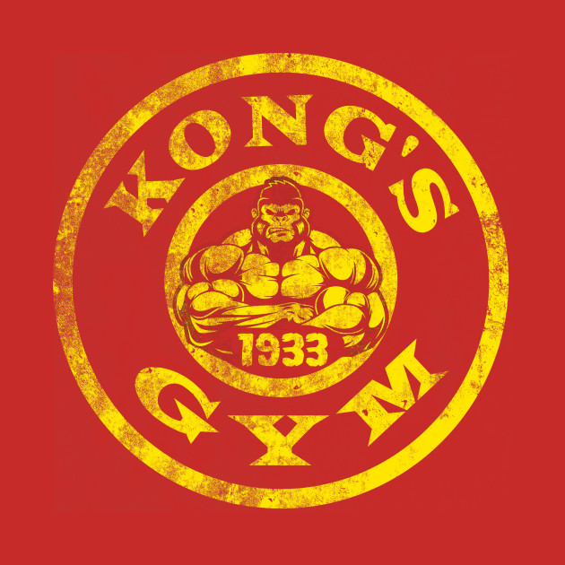 Kong's Gym, distressed King Kong TShirt TeePublic