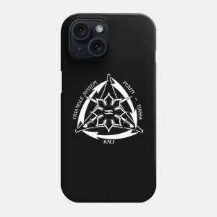 Triangle System with Swords and White Arrows Phone Case