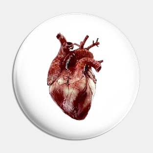 Realistic Heart large Pin