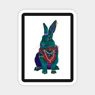 Bohemian rabbit Magnet