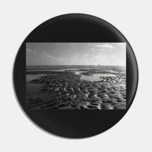 beach in black and white Pin