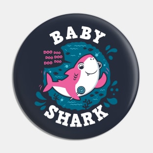 Baby Shark Girl Pin