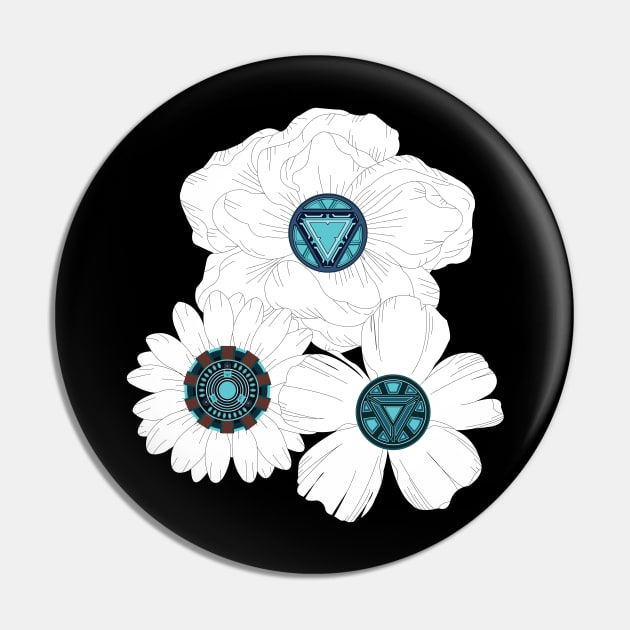 Floral Arc Reactors Pin by scaredmuffin