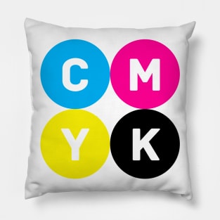 CMYK Circles Pillow
