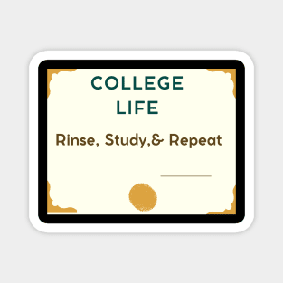 College Student Life Merch Magnet