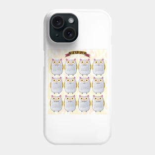 Owl 2023 Calendar Phone Case