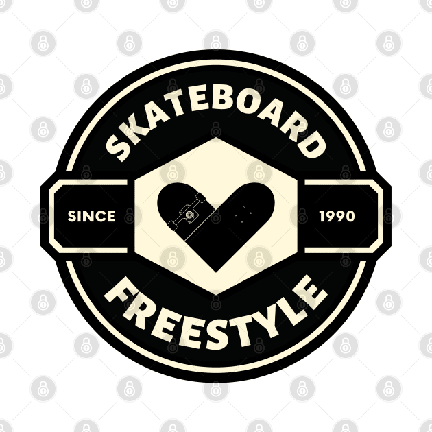 Skateboard freestyle love by KINGDESIGNSHOP