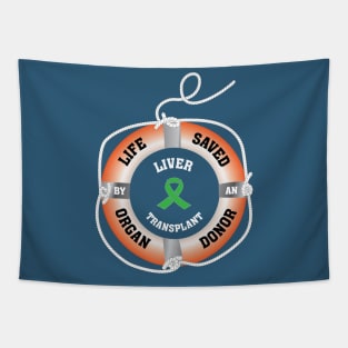 Life Saved by an Organ Donor Ring Buoy Liver Tapestry