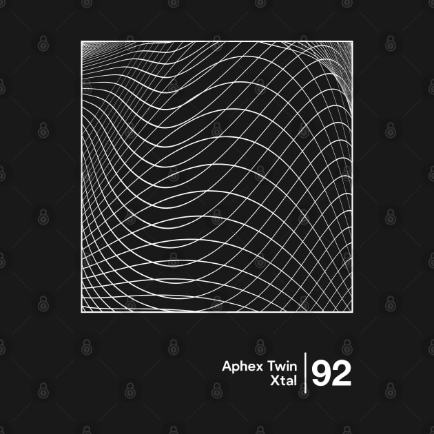 Aphex Twin - Xtal / Minimalist Style Graphic Design by saudade