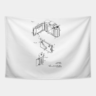 Roll Film Camera Vintage Patent Hand Drawing Tapestry