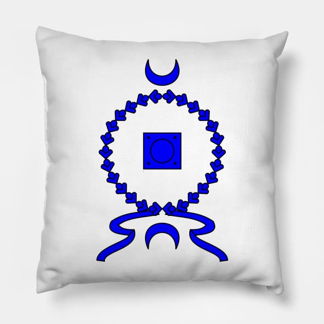 Imperial Roman Shield. Scutum (blue) Pillow by PabloDeChenez