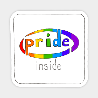 Pride Inside White Magnet