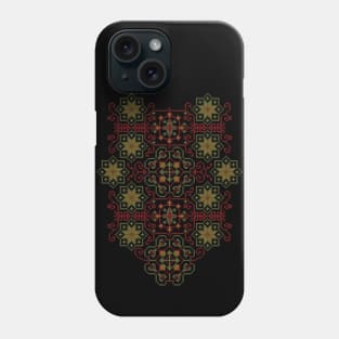 Palestinian Jordanian Traditional Tatreez Realistic Colorful Palestine Embroidery Pattern #13 -color Phone Case