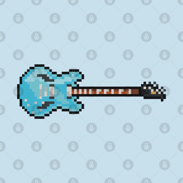 Pixel Blue Gibson DG Guitar by gkillerb