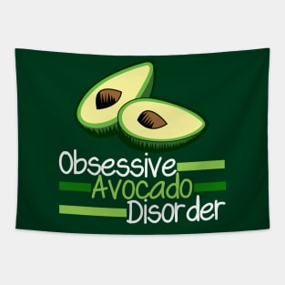 Funny Obsessive Avocado Disorder Tapestry