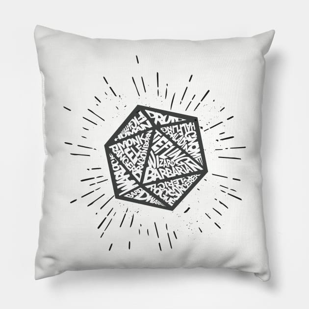 d20 Pillow by DavidByronHicks