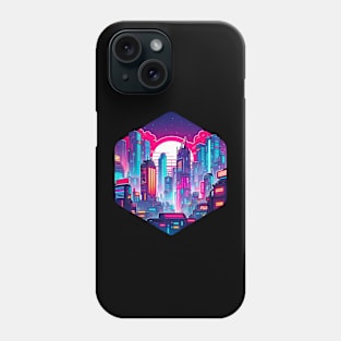 Neon Cyber Punk City Phone Case