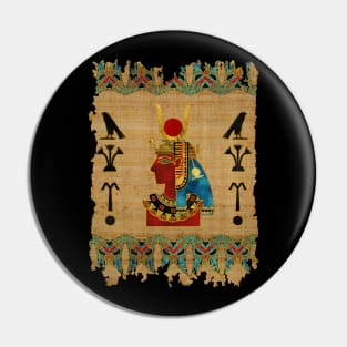 Hathor Egyptian Ornament on papyrus Pin