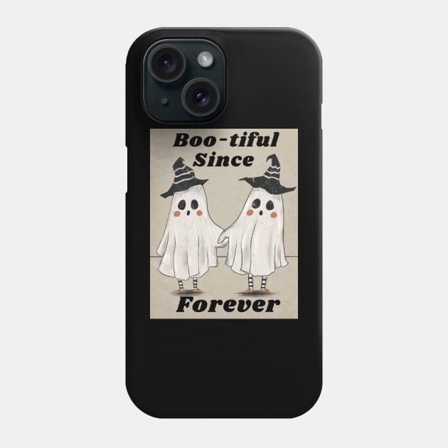 Bootiful Since Forever Halloween Boo Phone Case by Artist usha