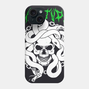 Skull With Snake Sapstupid Phone Case