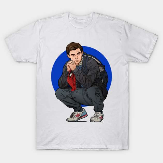 peter parker blue shirt