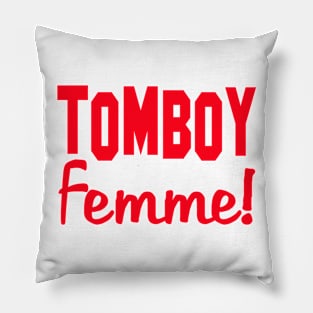 Tomboy Femme Women Woman Girl Strong Jackie Carpenter Best Seller Gift Idea Mom Wife Sister Red Pillow