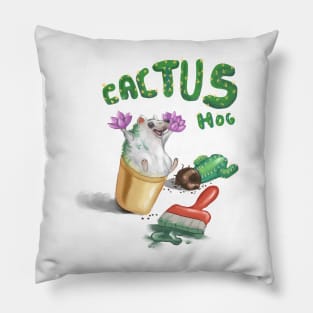 The cactus hog Pillow
