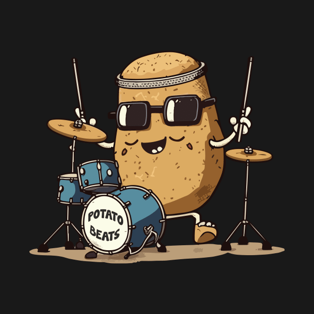 Funny Potato Drummer Boy by All-About-Words