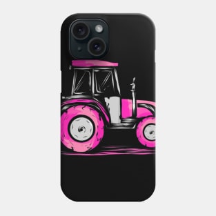 Farm Tractor Gift for Farmer Girl Rancher Agriculture Lady Phone Case