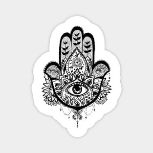 Hamsa Hand Sunflower Magnet