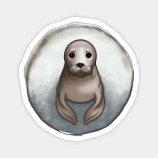 Cute Seal Drawing Magnet