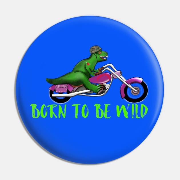 Wild Motorbike Tyrannosaurus Dinosaur Pin by EmmaFifield