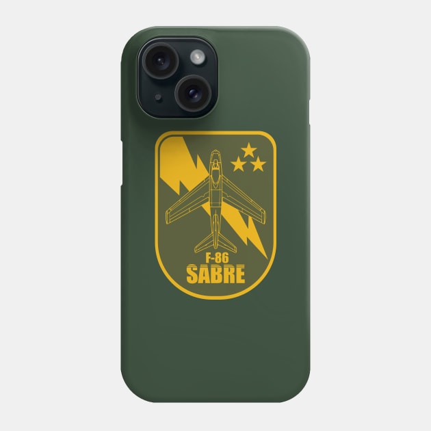 F-86 Sabre Patch Phone Case by TCP