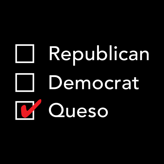 Republican Democrat Queso by zubiacreative