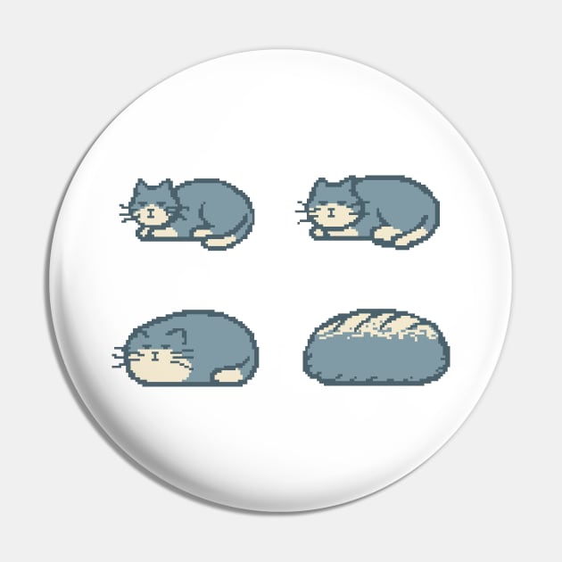 Cat Bread Loaf Evolution Pin by Digital Threads