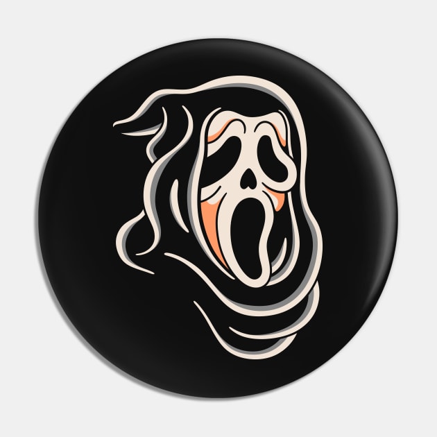 Ghost Face Pin by Inkshit13