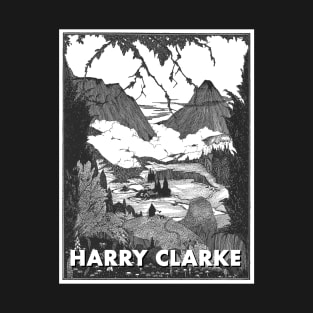 Harry Clarke Landscape Drawing T-Shirt