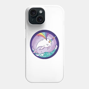 Narwhal Rainbow Unicorn Whale Cute Purple Blue Yellow Red Sticker Shirt Phone Case