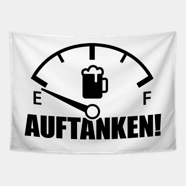 Fill up on beer speedometer (black) Tapestry by GetThatCar