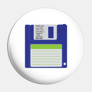 Floppy Disk (Cosmic Cobalt Colorway) Analog/ Computer Pin