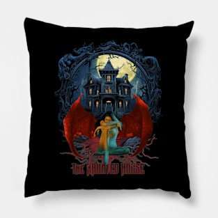 The Haunted House Pillow