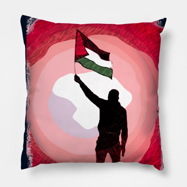 Palestine Flag Lives Matter P4 Pillow by FasBytes