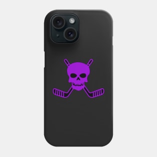 SKULL AND CROSSED HOCKEY STICKS Phone Case