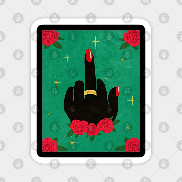 Middle Finger Magnet by omarbardisy